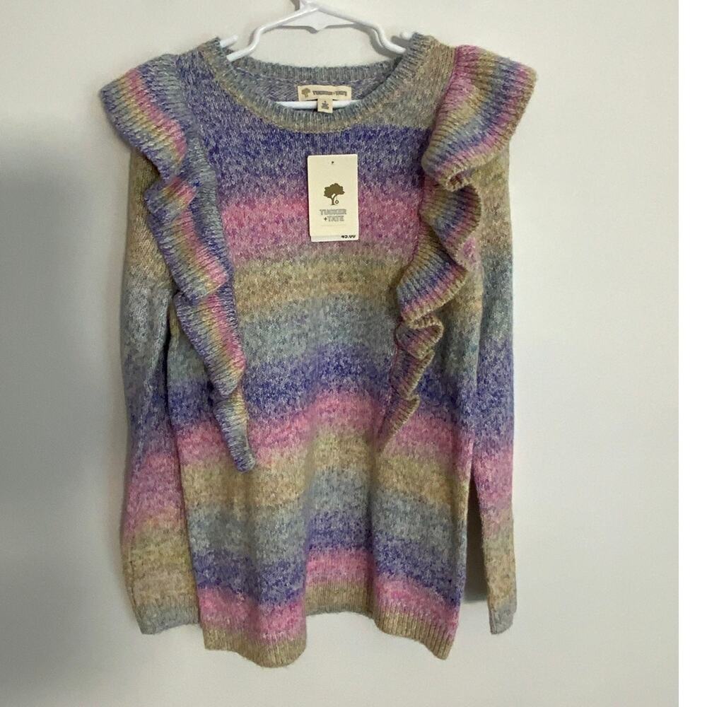 Tucker & Tate Rainbow sweater size 8 NWT